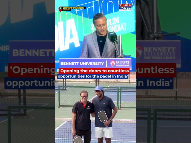 Vineet Jain, MD, Times Group, Celebrates Launch of First International Padel Event in India