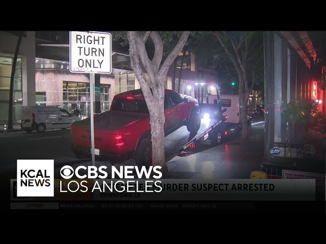 Attempted murder suspect taken into custody downtown Los Angeles after pursuit