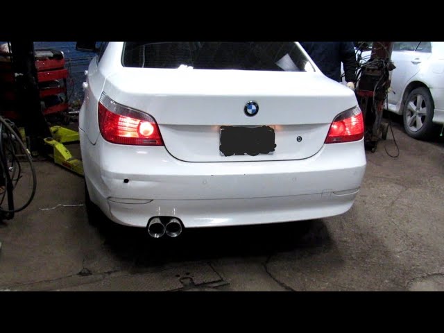 Bmw e60 | 525xi resonator and muffler delete on the same day, insanely LOUD!