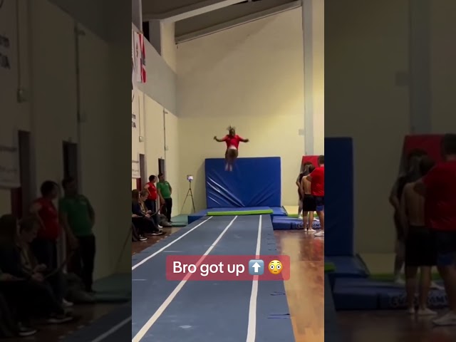 Bro got UP #jump #gymnast