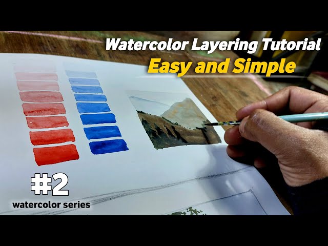 layering watercolor technique | Hindi | Watercolor Series Lesson #2 | Art and Scape