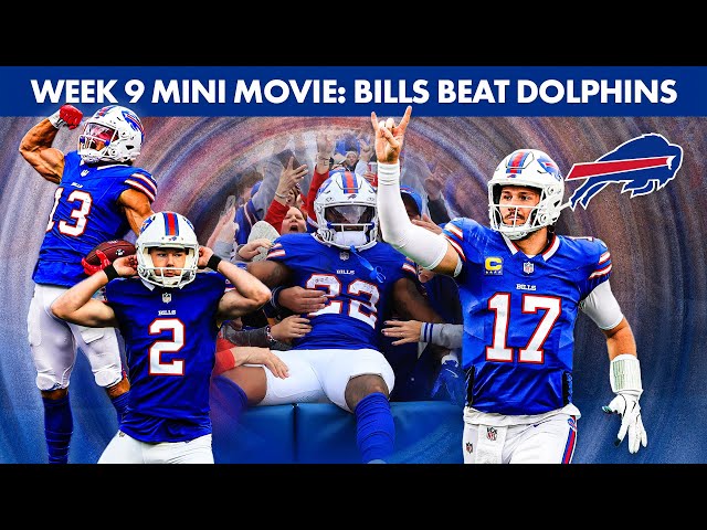 Buffalo Bills Beat Dolphins In Week 9 On Tyler Bass 61-Yard Field Goal! | Mini Movie