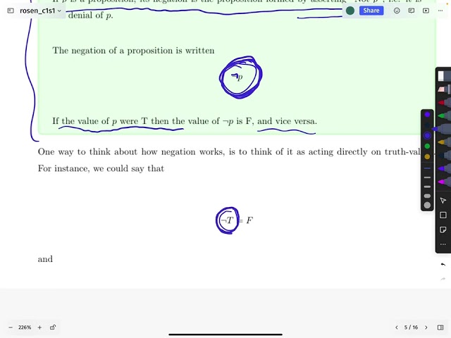 Discrete Math - 0002 - C1S1 Propositional Variables