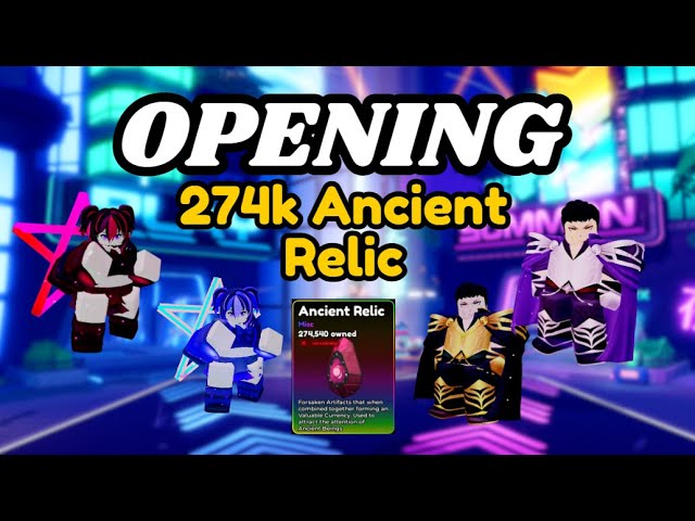 Opening 274k Ancient Relic in Anime Defenders ROBLOX