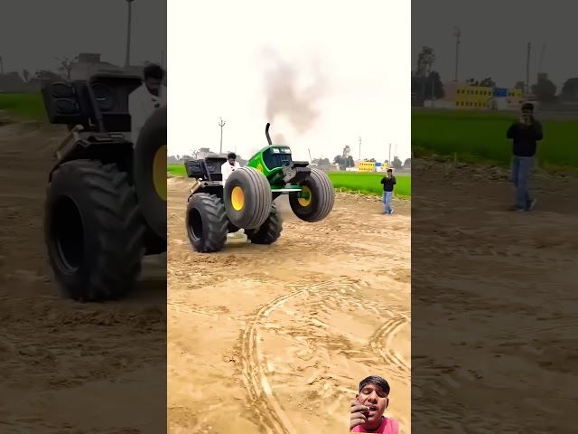 Nishu Deswal tractor stunt video