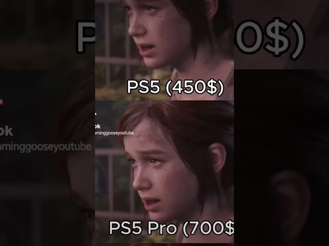 The Last of us Graphics comparison ps5 vs ps5 pro