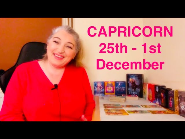 CAPRICORN✨”GREAT FORTUNE After DIFFICULTIES!” 25th - 1st December