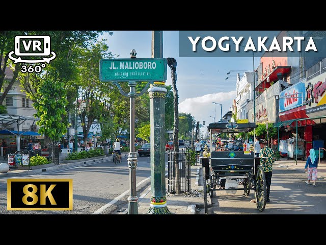 Malioboro Yogyakarta, Indonesia (360 VR) 8K Video