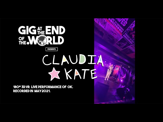 CLAUDIA KATE OK 180 3D VR live music experience.