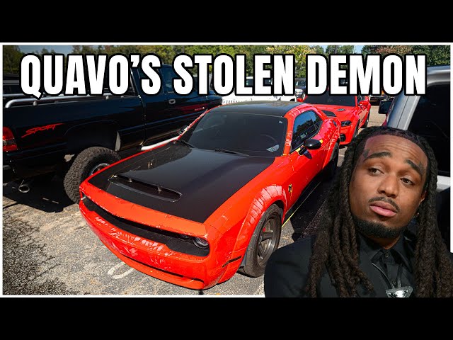 Rapper QUAVO's STOLEN Dodge Demon recovered, but completely TRASHED!