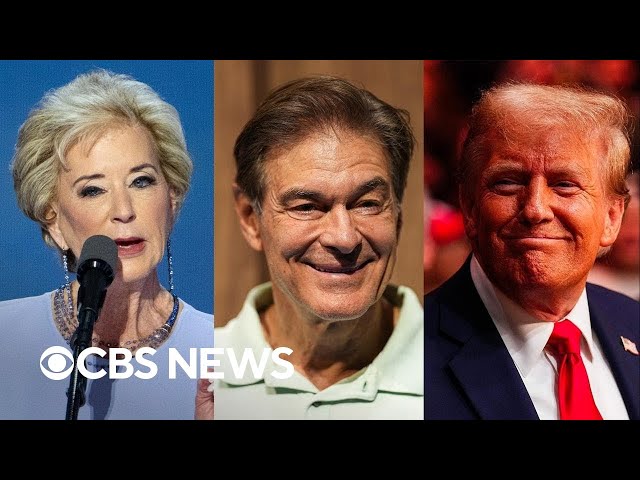 Trump taps Linda McMahon for education secretary, Dr. Oz for Medicare and Medicaid administrator