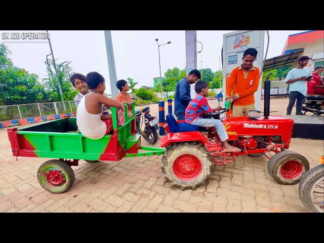 I Went to Petrol Pump and Filled 100 Rupees of Oil | Mini Mahindra Tractor