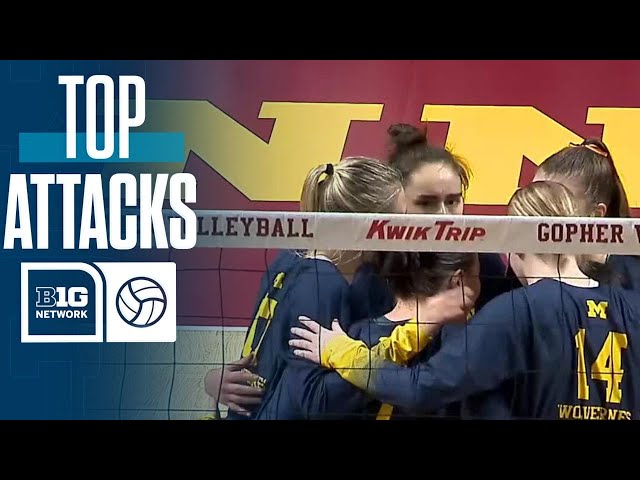 Top Attacks of the Day | Big Ten Volleyball | 11/17/2024