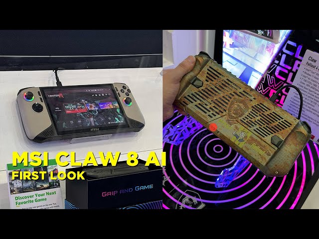 MSI Claw 8 Ai And Fallout 4 MSI Claw Extended First Look