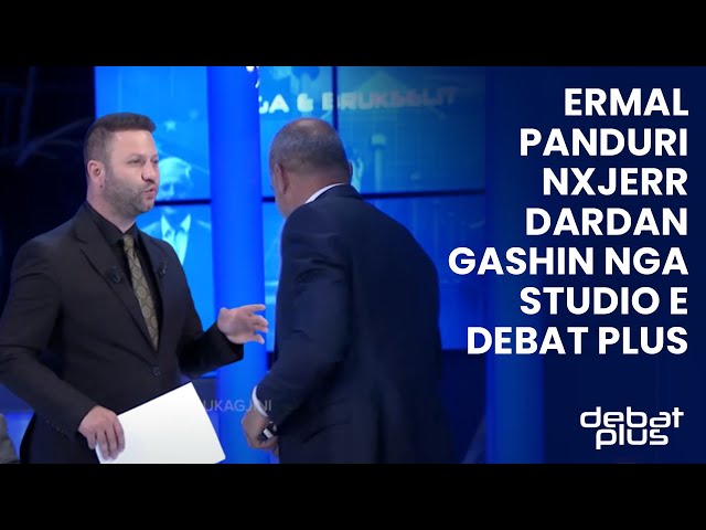 Ermal Panduri vezme Dardana Gashiho ze studia Debat Plus