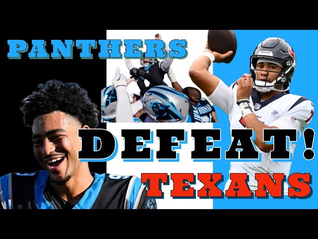 PANTHERS GET 1ST WIN!! #nflteam#carolinapanthers#panthers#texans#nflseason#bryce young#cj stroud