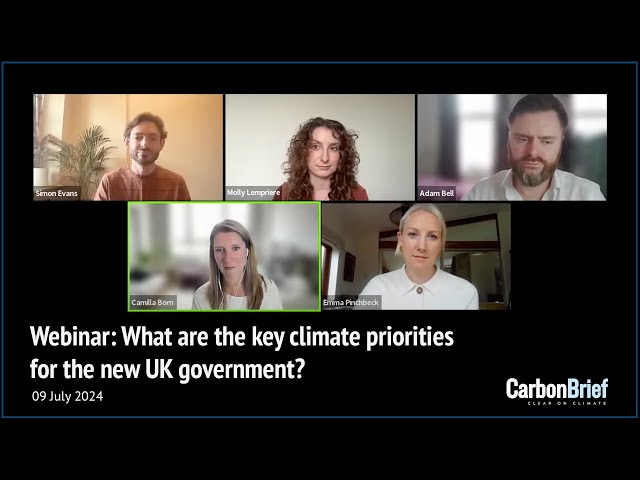 Webinar: What are the key climate priorities for the new UK government?