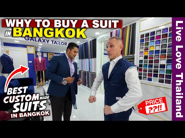 Buying A Suit In BANGKOK | Best Tailor Shop In Bangkok | Quality & Price #livelovethailand