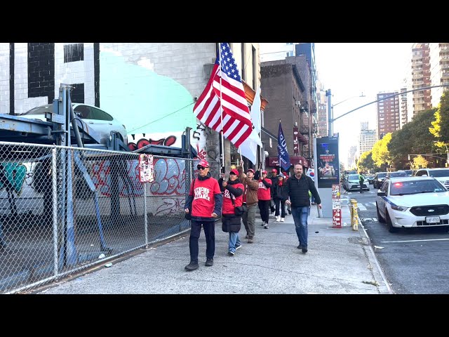 New Yorkers Head to Madison Square Garden Where Trump Is Holding a Rally