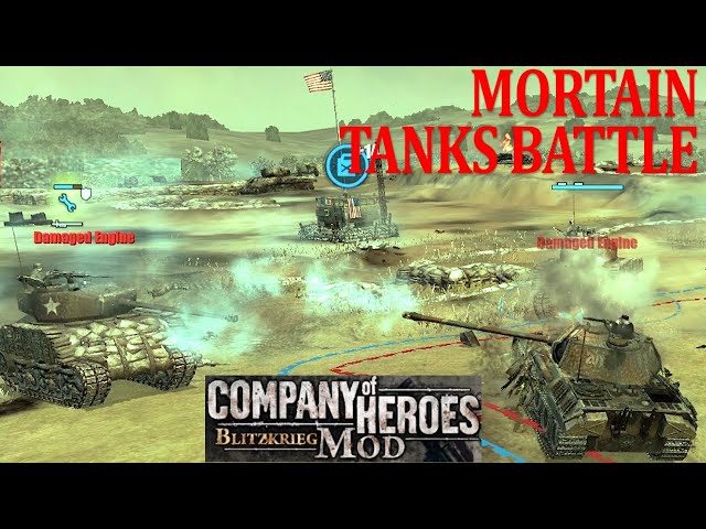 Tank game | Company of Heroes|Mortain tanks battle. Blitzkrieg #tankgames #companyofheroes #tankwar