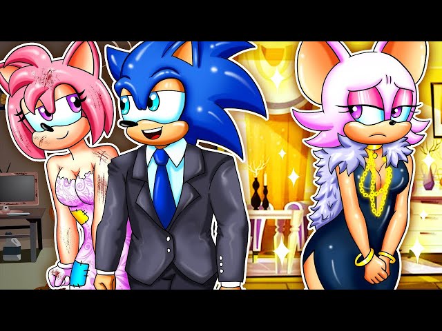 Sonic Fall in Love Amy - Sonic & Amy Love Story - Sonic The Hedgehog 3 Animation