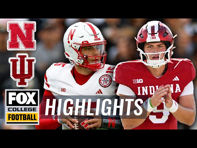 Nebraska Cornhuskers vs. No. 16 Indiana Hoosiers Highlights | FOX College Football