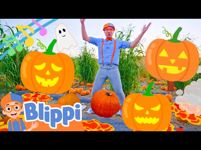 Halloween Pumpkin Hop! BRAND NEW BLIPPI Fall Songs for Kids