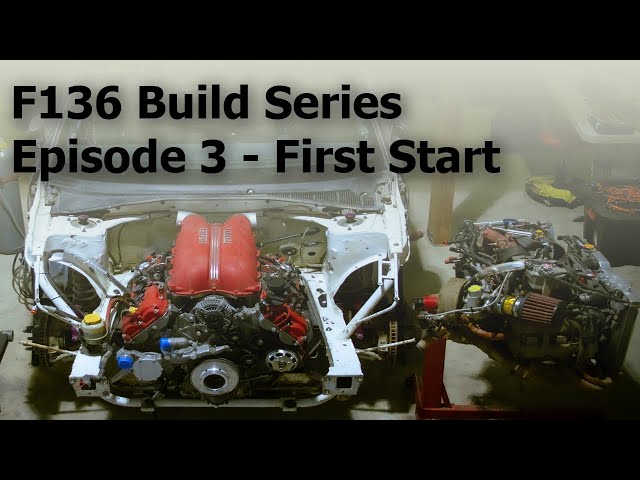 Swapping a Ferrari Engine into a Subaru Rally Car | F136 Build Series Ep 3 - First Start