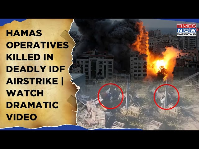 Deadly Gaza Op: IDF Airstrikes Kill Two Hamas Operatives, Israel's Onslaught Caught On Cam| Watch