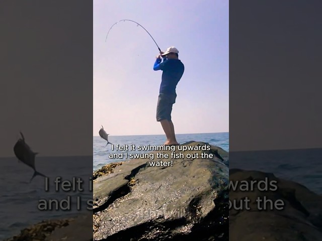 Rock fishing for Giant Trevally!