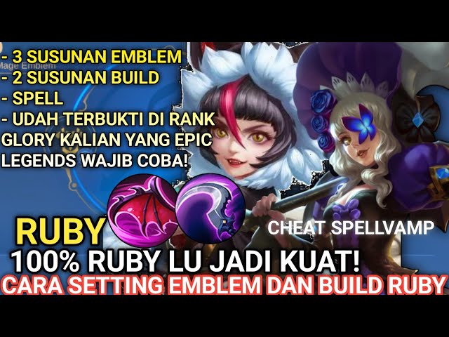 100% LU JADI KUAT! SET BUILD RUBY TERSAKIT 2024 | EMBLEM RUBY TERSAKIT 2024 | RUBY EMBLEM