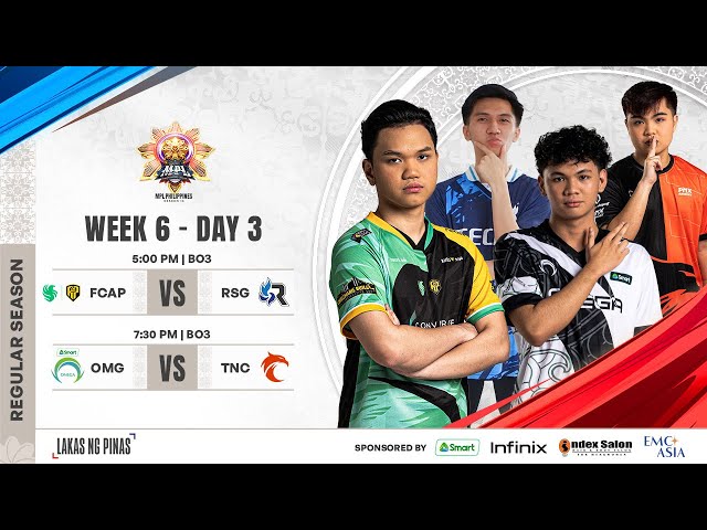 🔴 LIVE | MPL PH S14 | FILIPINO - Week 6 Day 3