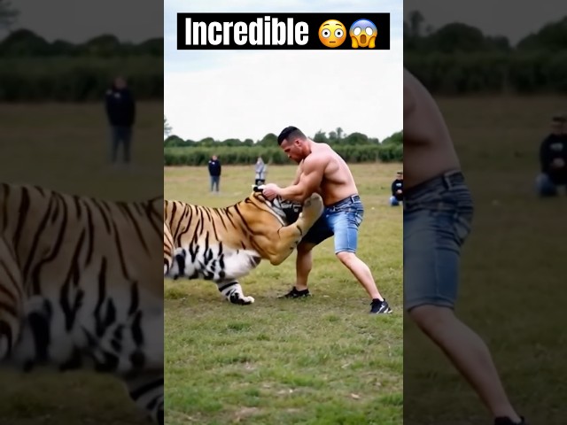 MAN STRANGLES TIGER TO DEATH WHILE USING A GIANT PYTHON AS BAIT FOR FISHING #youtubeshorts #raccoon