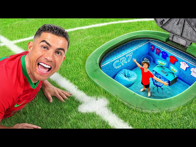 I Built 5 SECRET Rooms For Ronaldo!