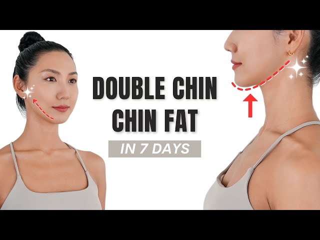 8 min DOUBLE CHIN REMOVAL CHALLENGE✨ - Get Sharp Jawline, Face Lift, V-face, Glow-up