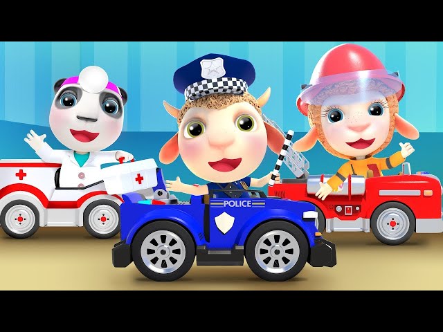 Rescue Team: Fire Truck, Police Car, Ambulance 🚓🚑🚒 + More Funny cartoons for kids | Dolly and Friend