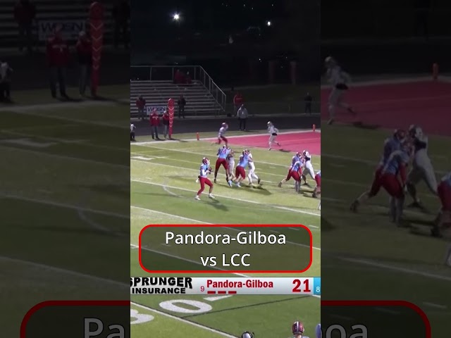 Pandora Gilboa vs LCC  #wosn #hsfootball #sports  #nfl #highschoolsports