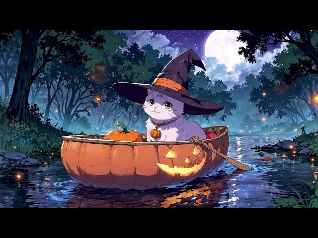 Peaceful Halloween Night 🎃 Lofi Halloween Vibes 🎃 Night Lofi Songs To Make You Feel Peaceful