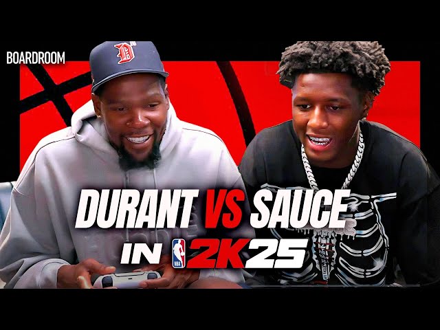 Kevin Durant VS Sauce Gardner BATTLE In NBA2K25! | Boardroom Talks