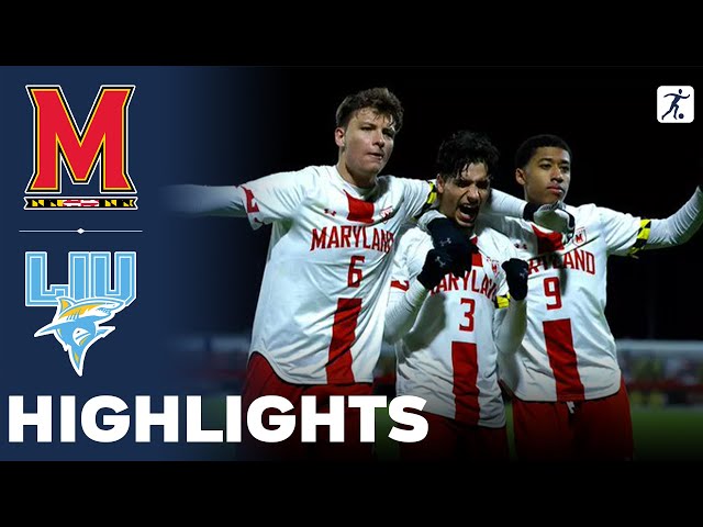 Maryland vs Long Island | NCAA College Cup Soccer Championship | Highlights - November 21, 2024