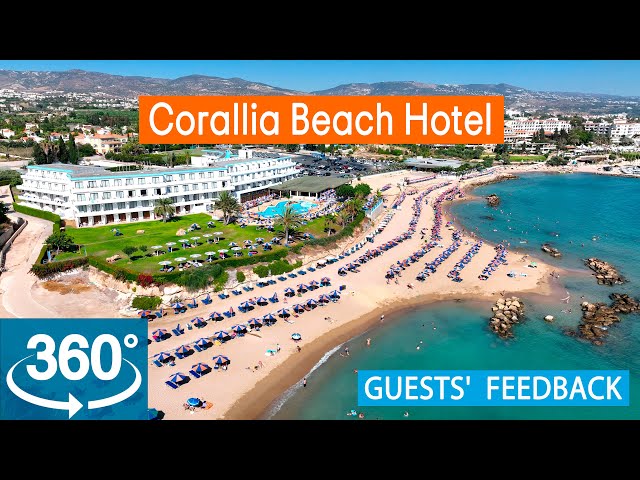 Corallia Beach Hotel:  VR 360° Drone Review Based on TripAdvisor. Cyprus