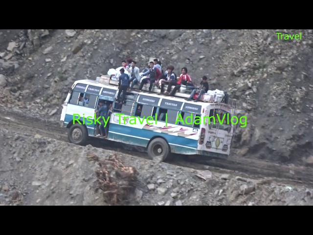 बसको छ तमा जोखिमपूर्ण यात्रा गर्दै | Passenger risky ride in the Bus