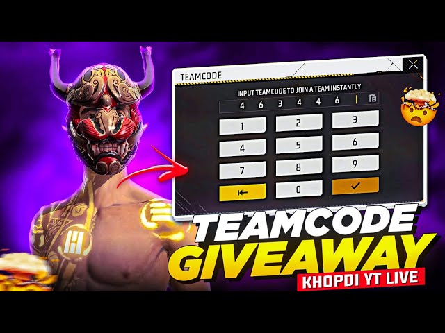 FREE FIRE LIVE CUSTOM ROOM GIVEAWAY || CUSTOM ROOM LIVE DIAMOND GIVEAWAY