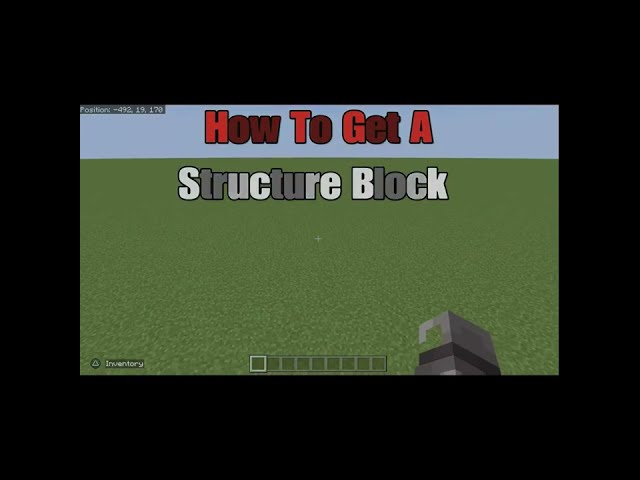 How To Get/Use A Structure Block In Minecraft #shorts #short #minecraft