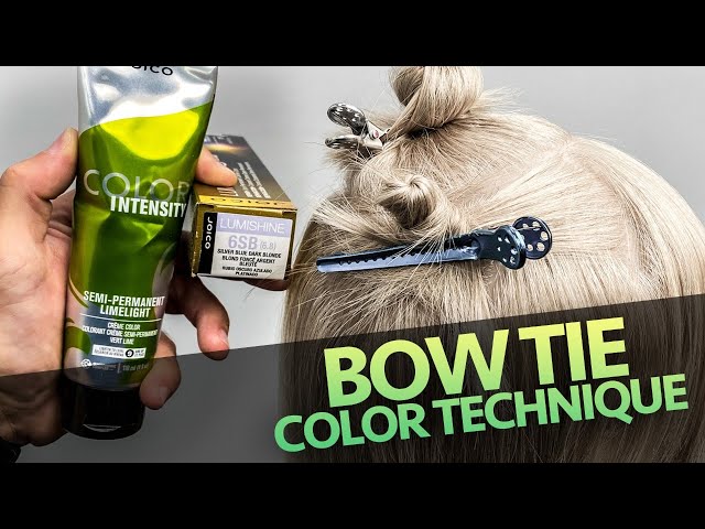 Bow Tie Block Color Technique and One Length Bob