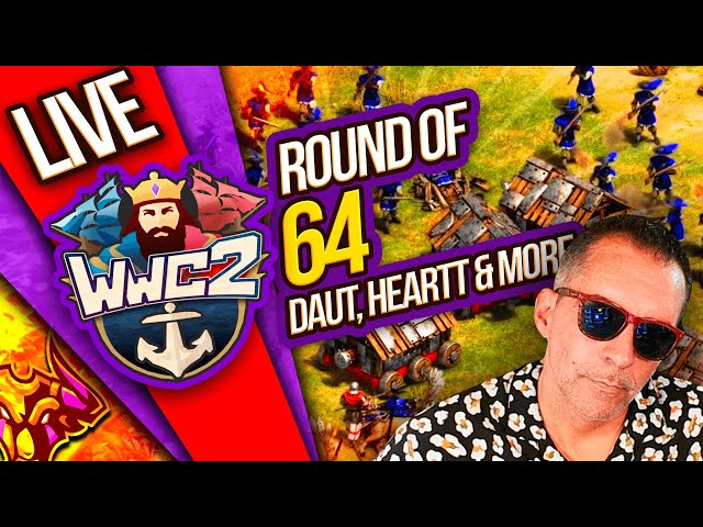 DauT vs Miguel Wandering Warriors Cup 2 Round of 64  Ganji,Hearttt & more #ageofempires2 (21-11-24)