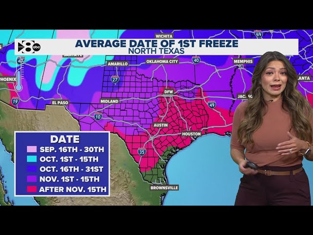 When can North Texas expect its first freeze? Soon, according to historical records