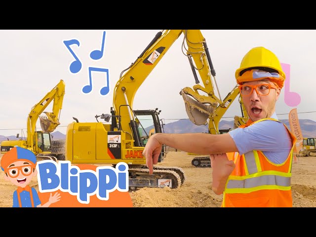 I'm an Excavator! | Brand New BLIPPI Excavator Song | Fun Educational Songs For Kids