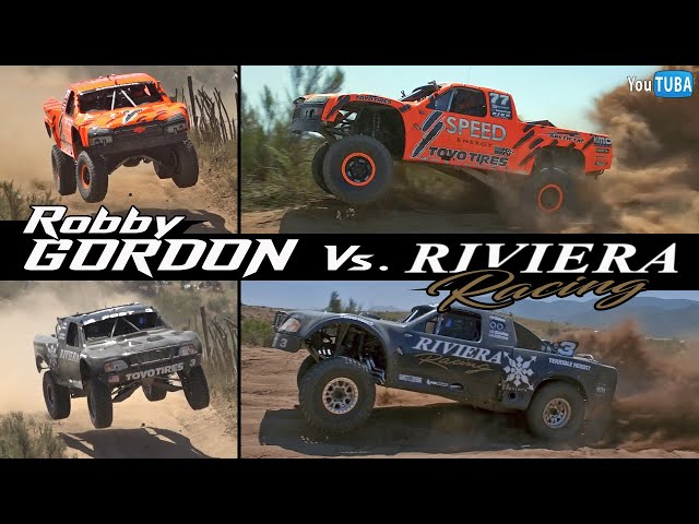 Robby Gordon Vs  Rivera || Badest Trophy Truck