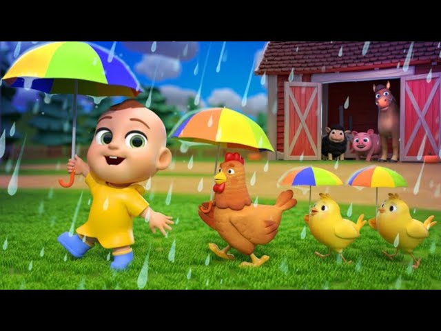 Rain Rain Go Away | Animal Version | Newborn Baby Songs & Nursery Rhymes